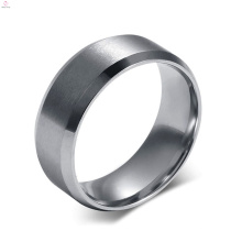 Nuevo anillo de dedo del diseño del nuevo diseño, anillo en blanco del acero inoxidable para el embutido